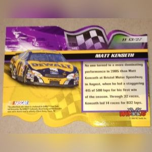 Signed Matt Kenseth collectable card